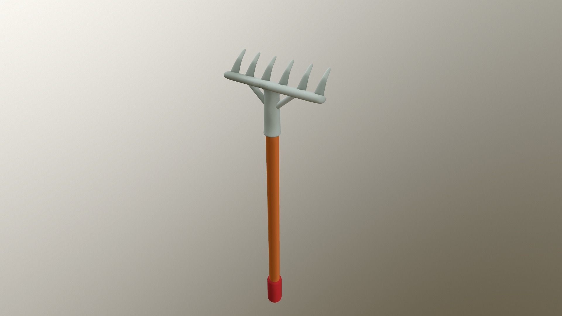 Cartoon Harrow Low-poly 3D model_29