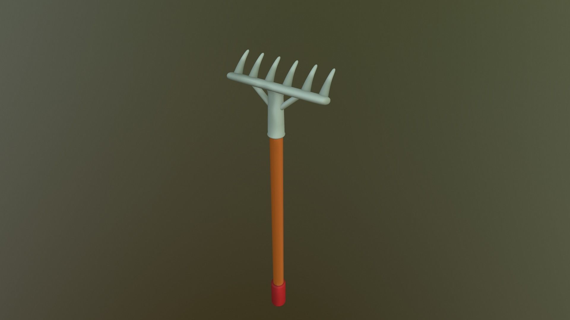 Cartoon Harrow Low-poly 3D model_15