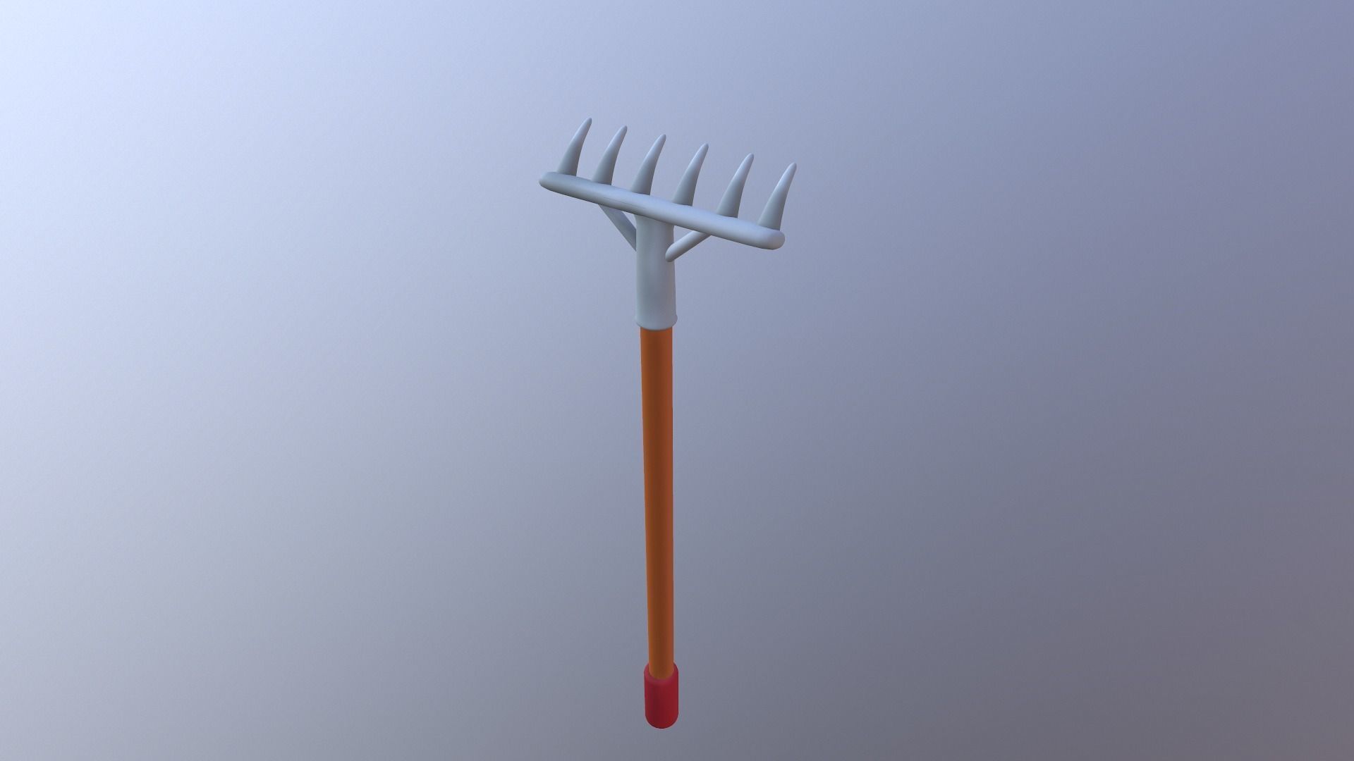 Cartoon Harrow Low-poly 3D model_11