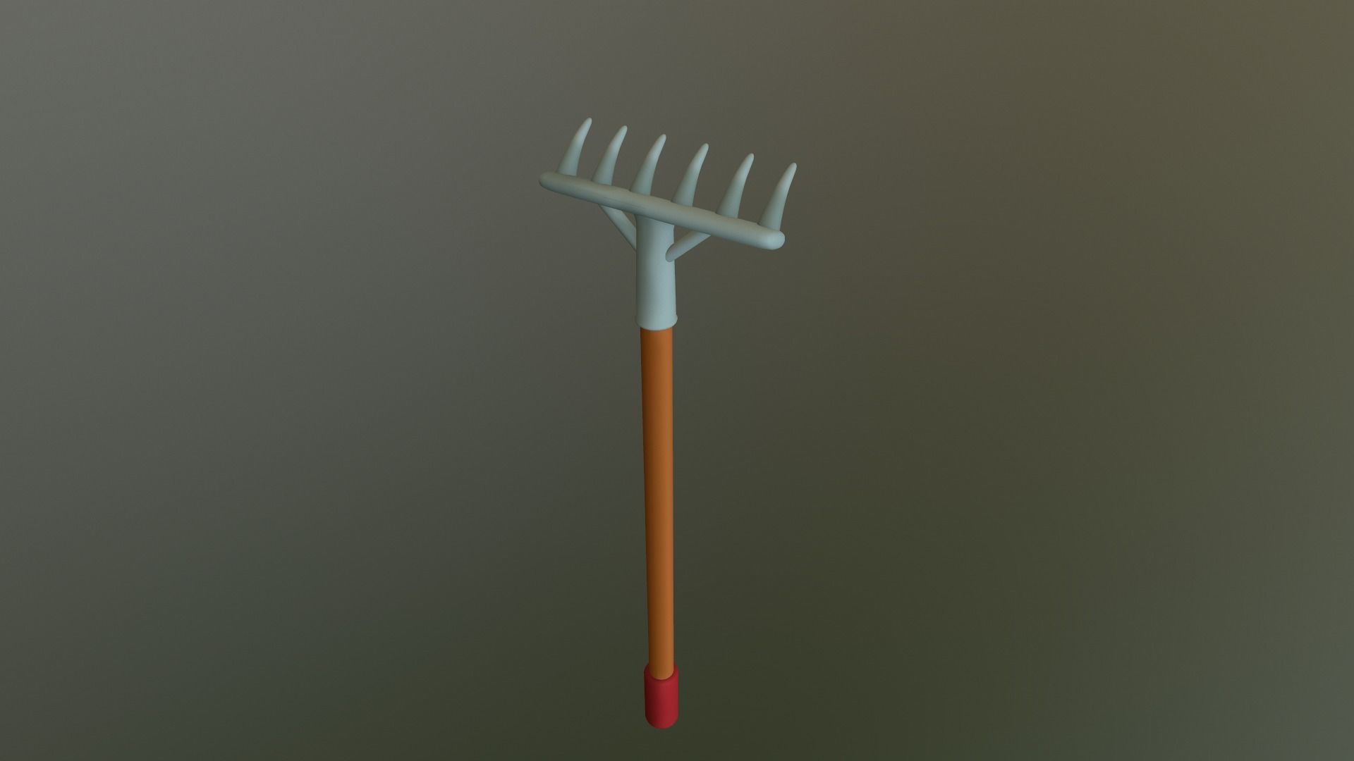 Cartoon Harrow Low-poly 3D model_16