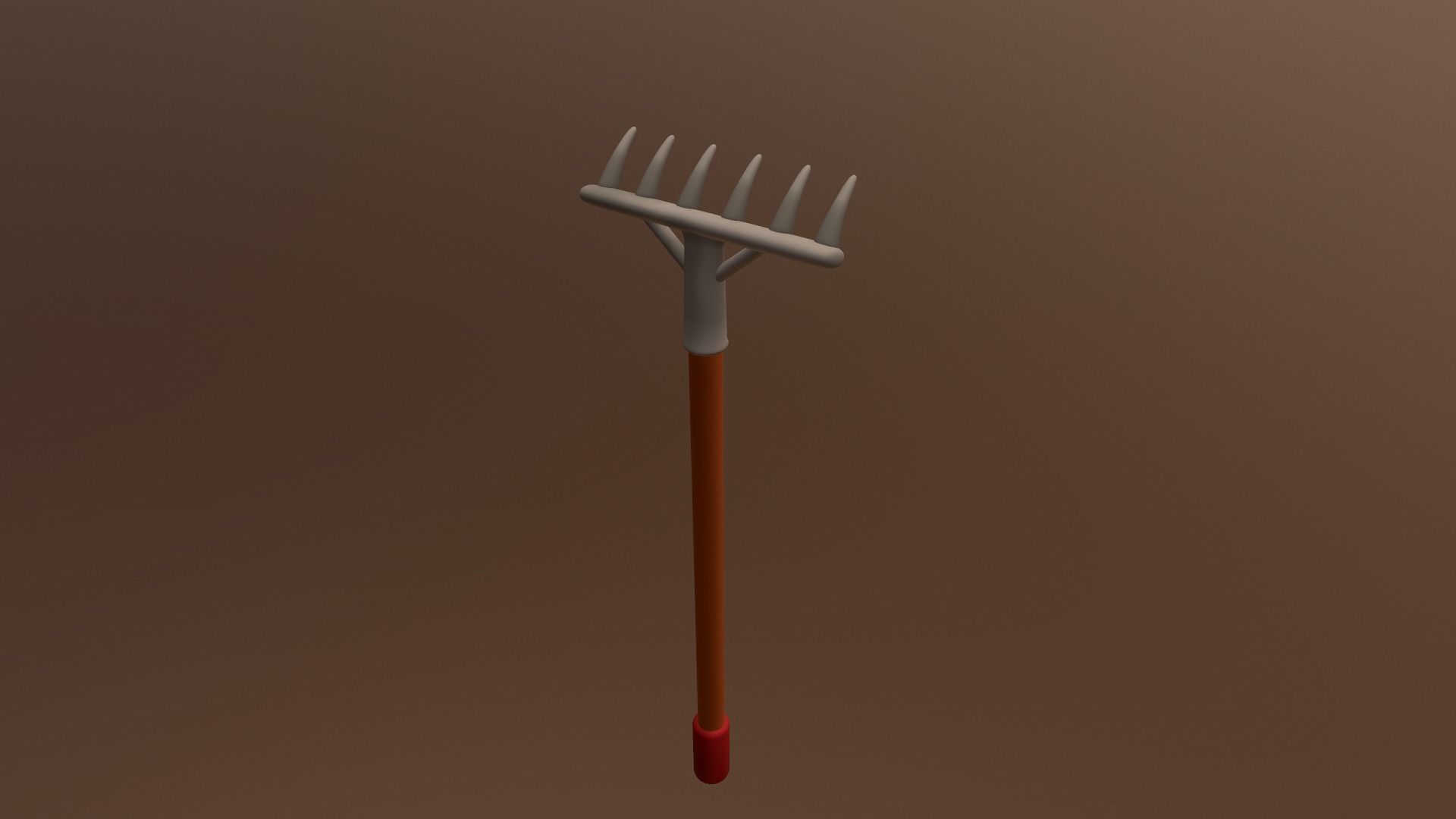 Cartoon Harrow Low-poly 3D model_17