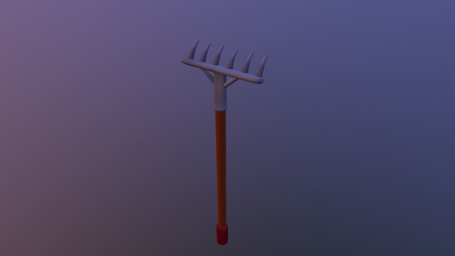 Cartoon Harrow Low-poly 3D model_23