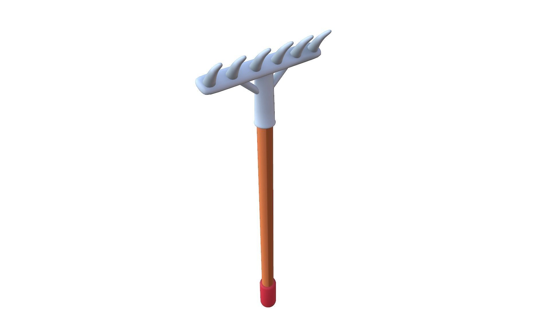 Cartoon Harrow Low-poly 3D model_3