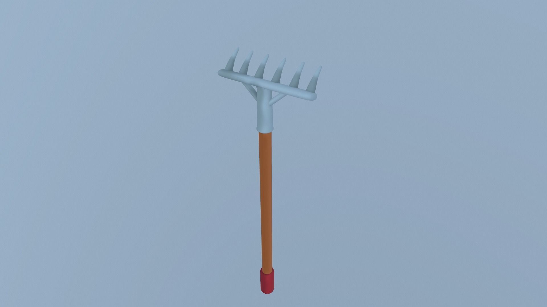 Cartoon Harrow Low-poly 3D model_9