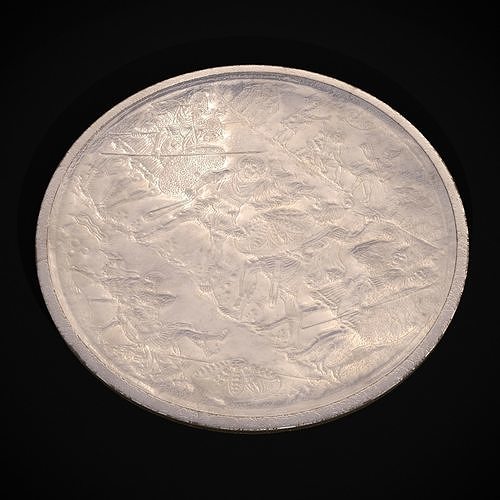 Silver Byzantine Banquet Plate Low-poly 3D model