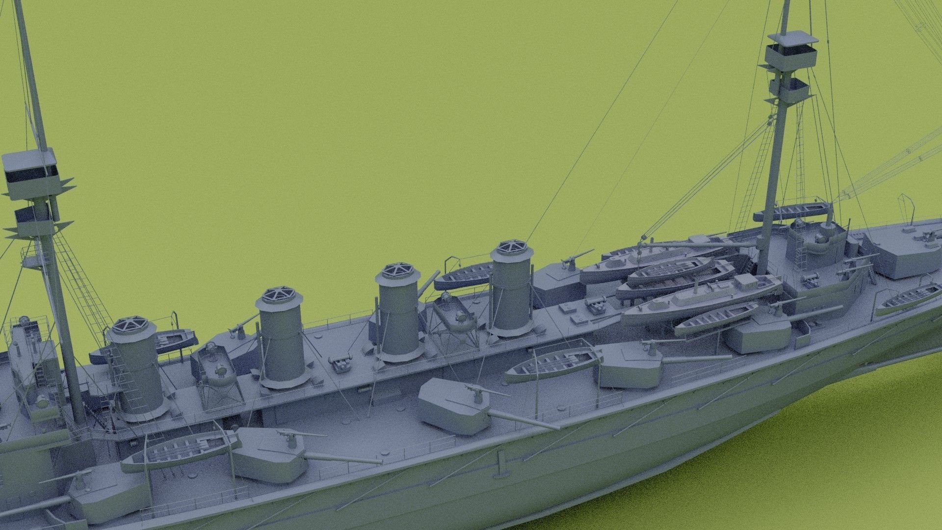 HMS Minotaur Class - cruiser 3D model_16