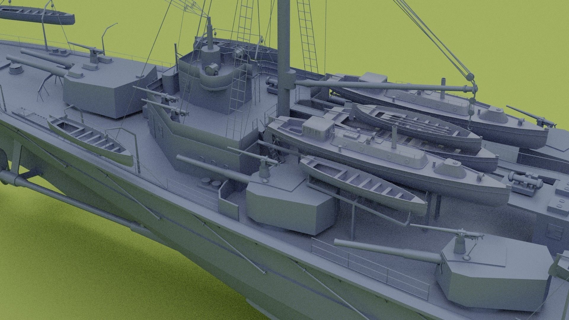 HMS Minotaur Class - cruiser 3D model_18