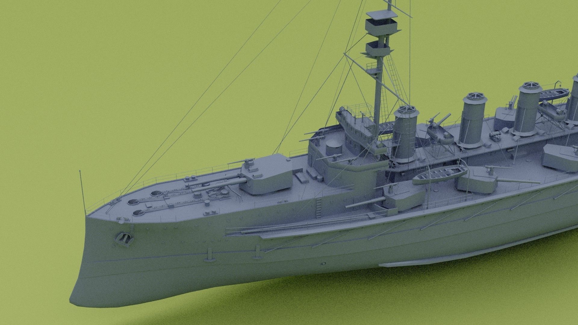 HMS Minotaur Class - cruiser 3D model_15