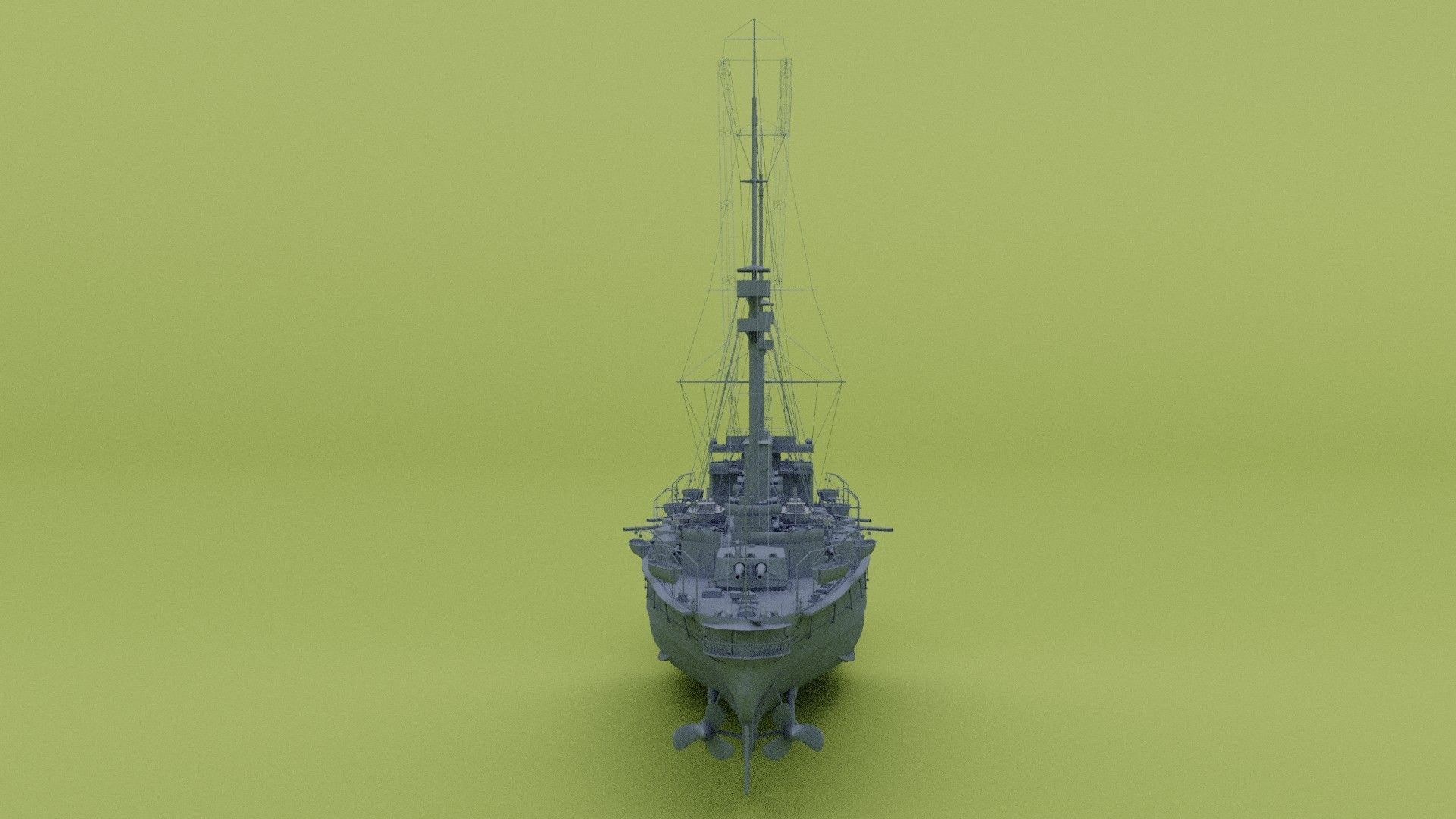 HMS Minotaur Class - cruiser 3D model_11