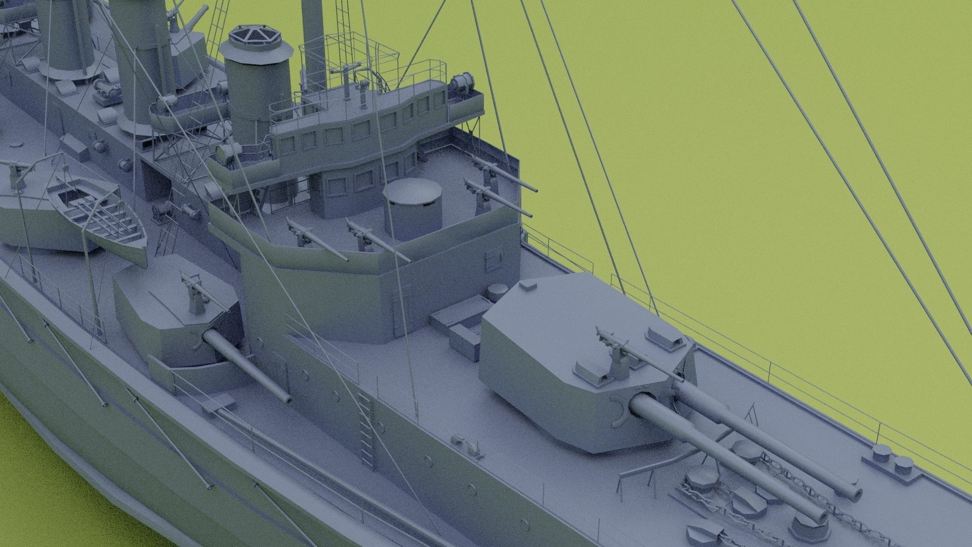 HMS Minotaur Class - cruiser 3D model_19