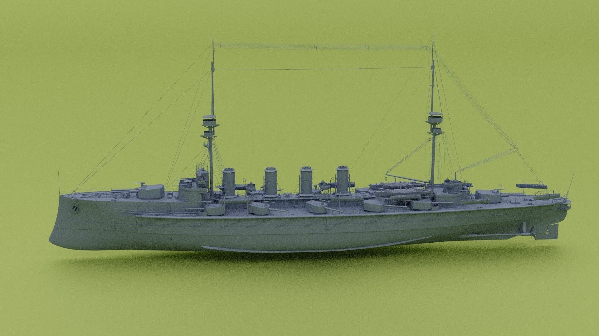 HMS Minotaur Class - cruiser 3D model_3