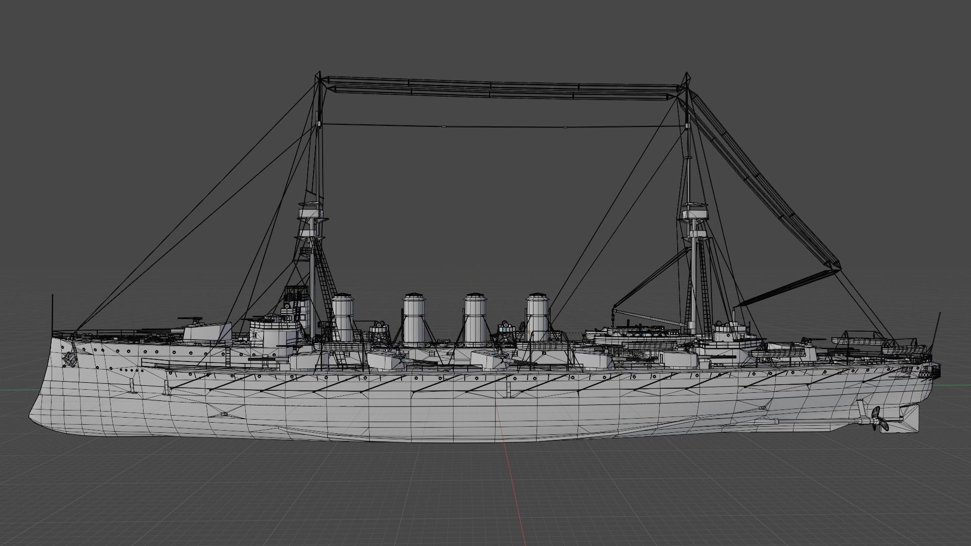 HMS Minotaur Class - cruiser 3D model_20