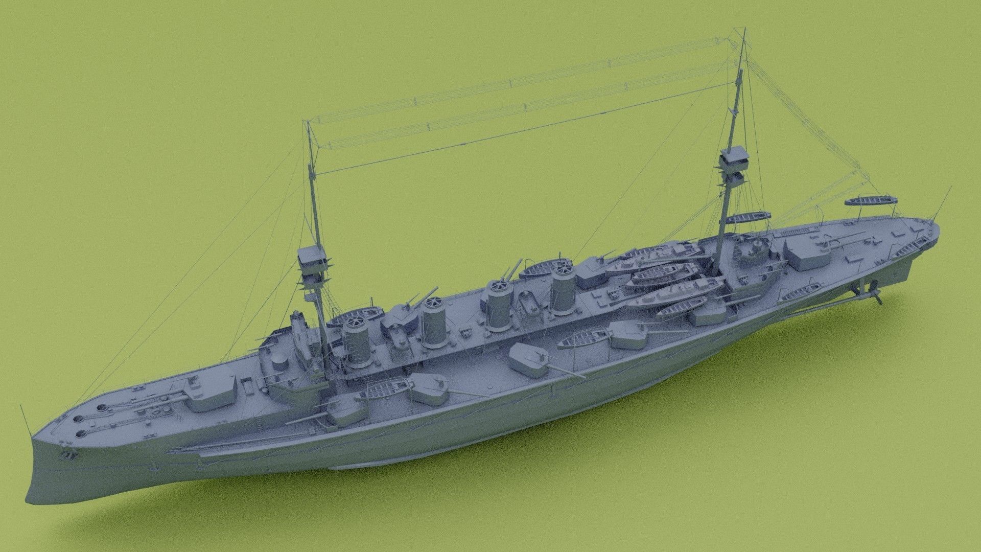 HMS Minotaur Class - cruiser 3D model_14