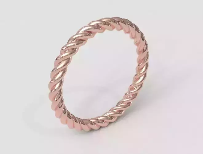 Rope Texture Bands 3D print model