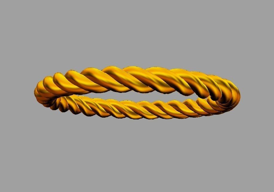 Rope Texture Bands 3D print model_16