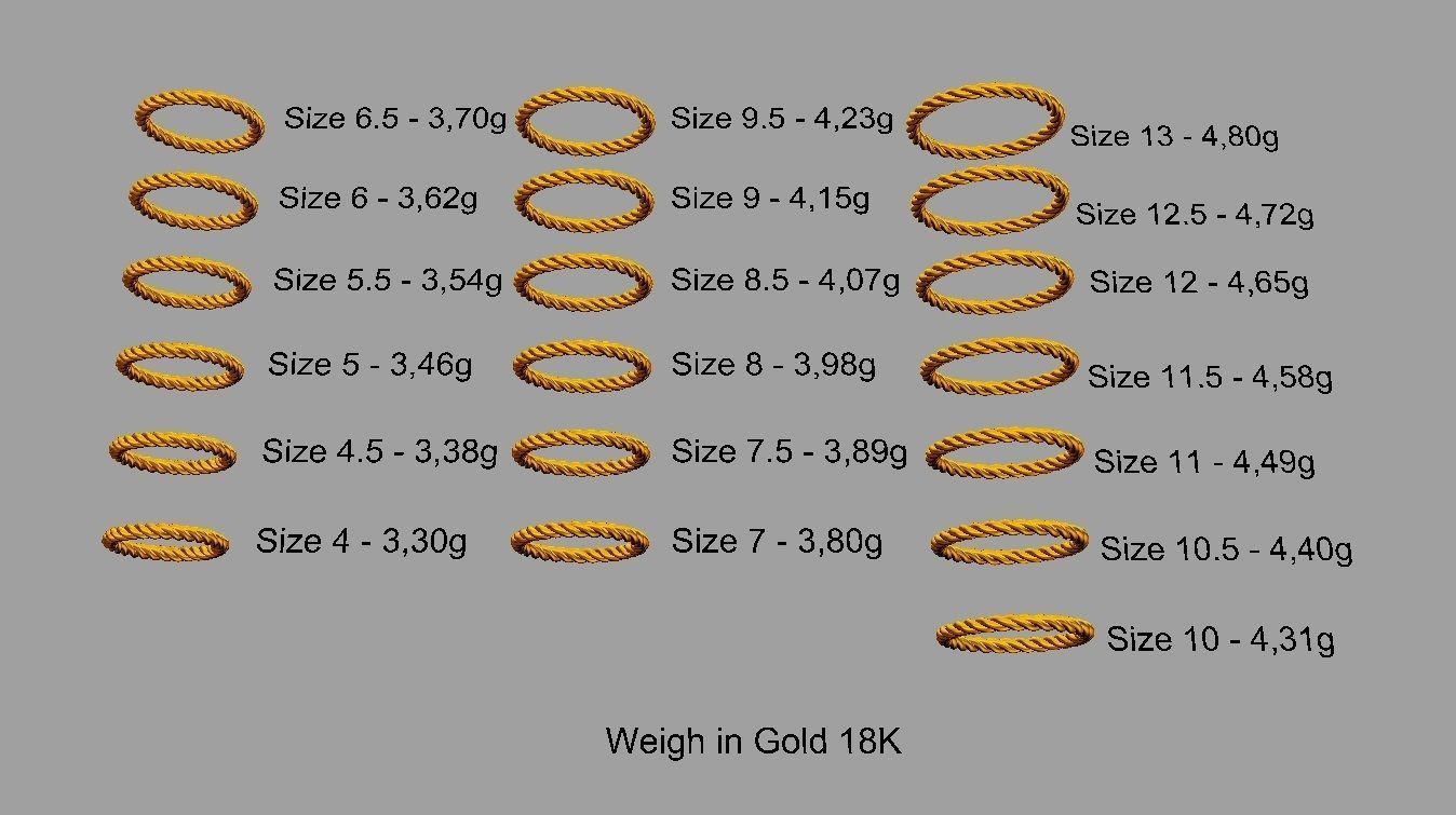 Rope Texture Bands 3D print model_9