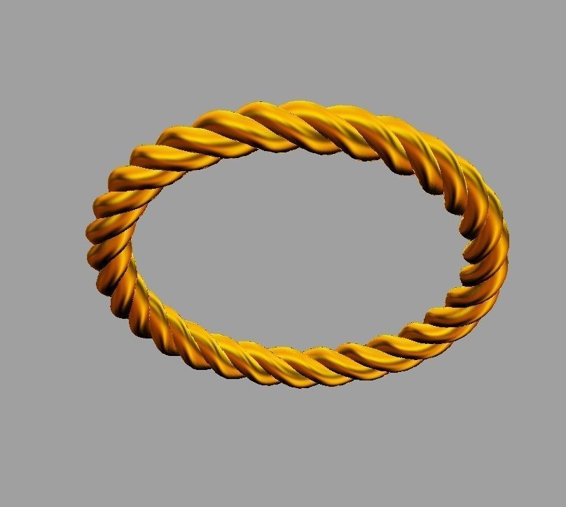Rope Texture Bands 3D print model_14