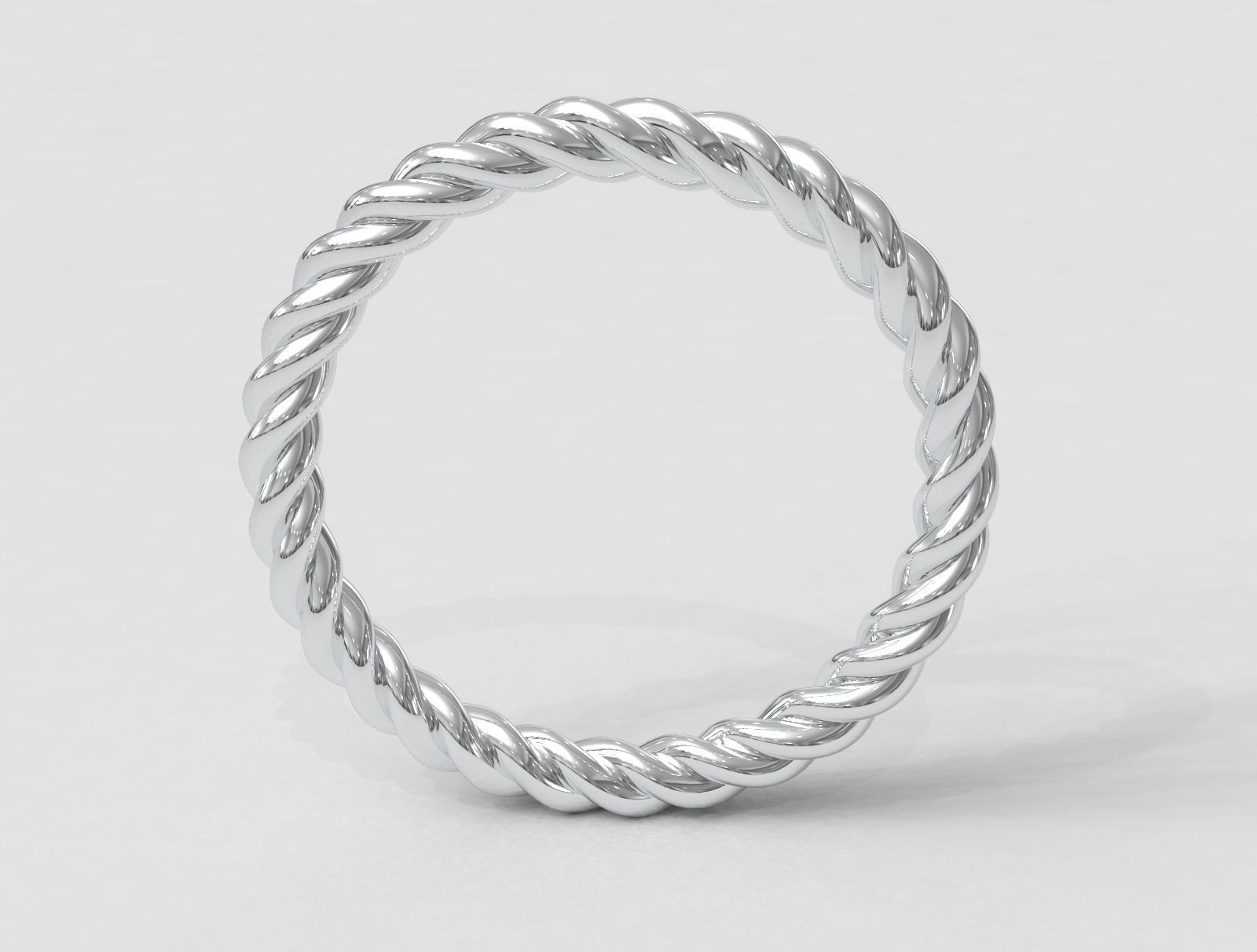Rope Texture Bands 3D print model_7