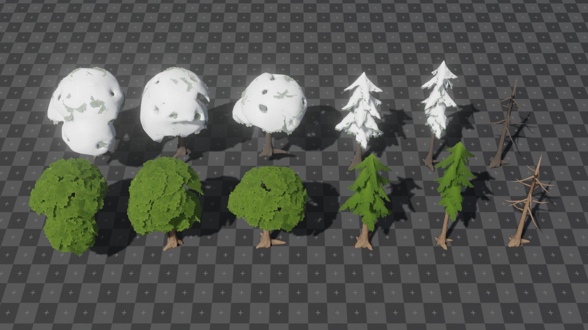 Stylized pack 01 - Forest Low-poly 3D model_4