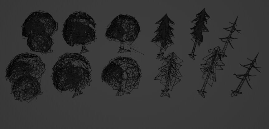 Stylized pack 01 - Forest Low-poly 3D model_18