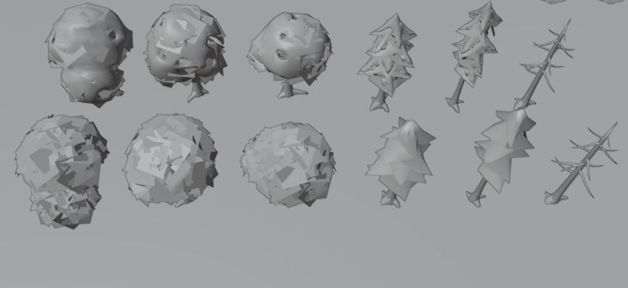 Stylized pack 01 - Forest Low-poly 3D model_13