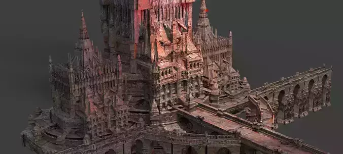 Stone necropolis Castle Kitbash