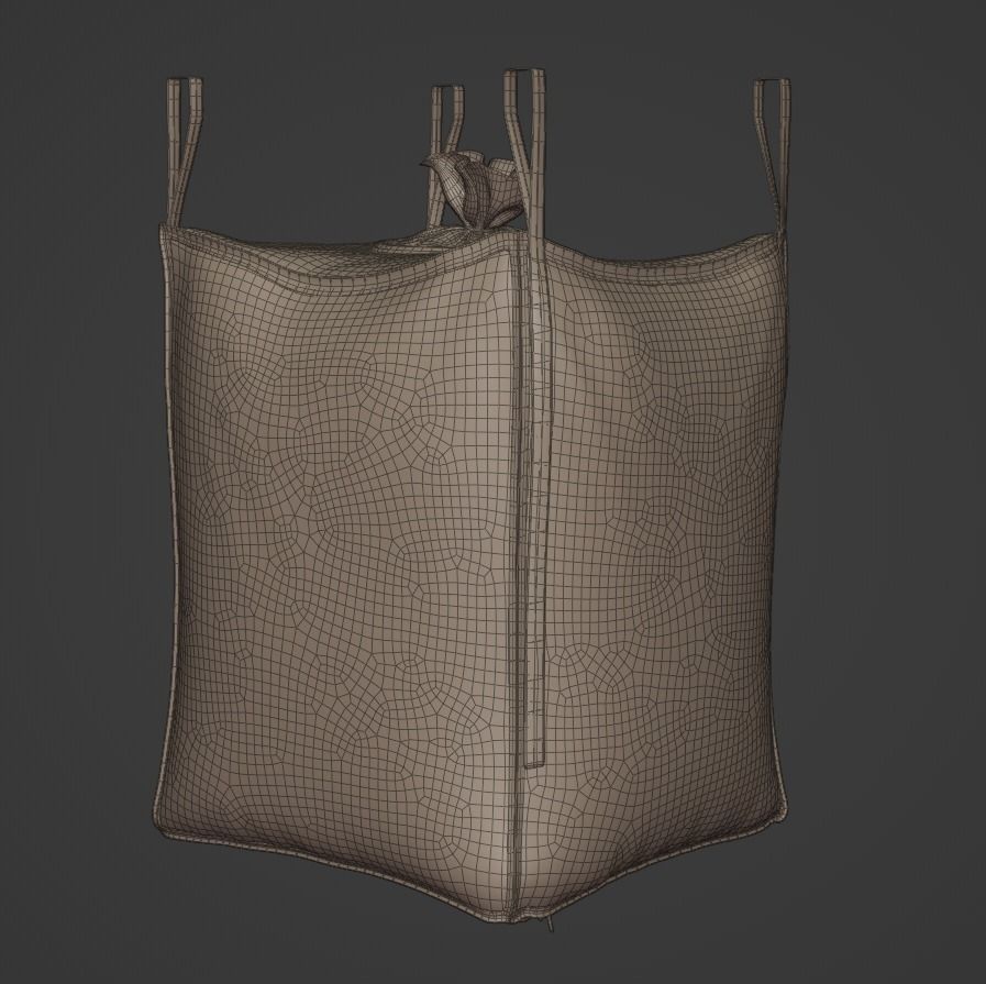 Industrial Bulk Bags Combo Low-poly 3D model_24