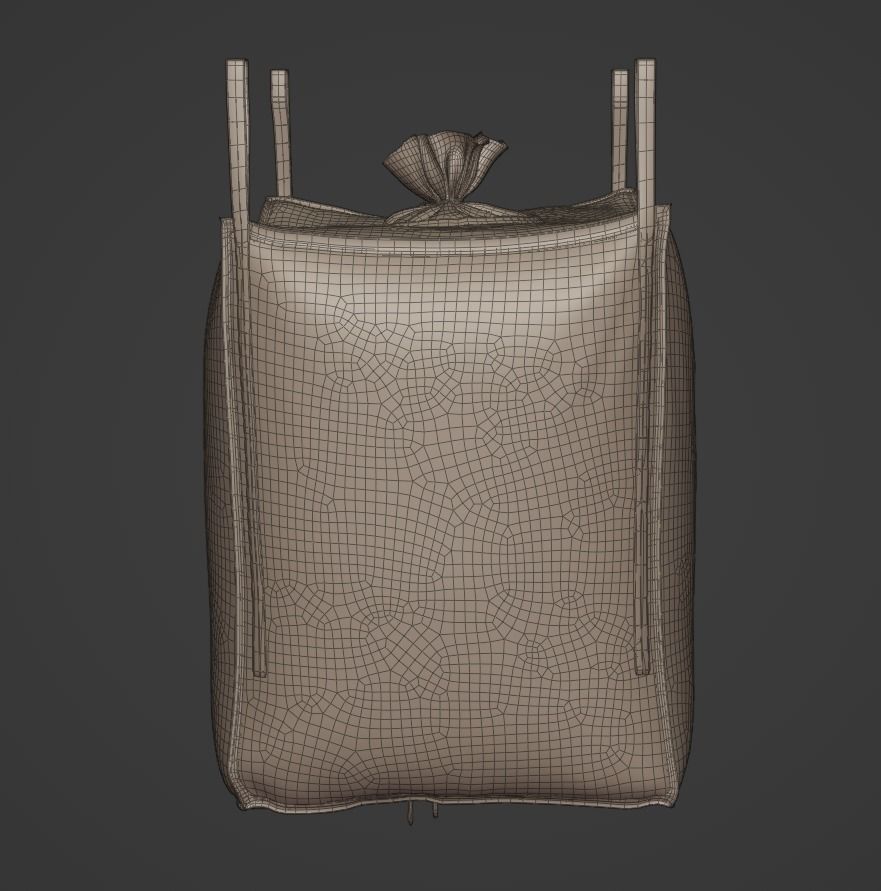 Industrial Bulk Bags Combo Low-poly 3D model_20