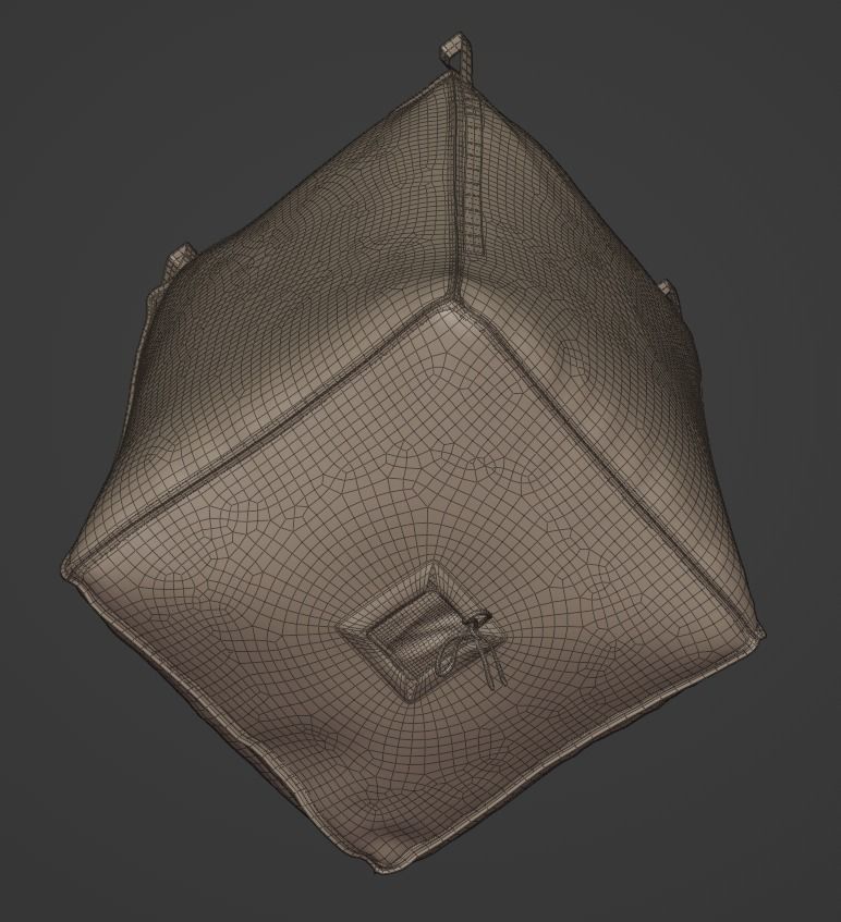 Industrial Bulk Bags Combo Low-poly 3D model_26