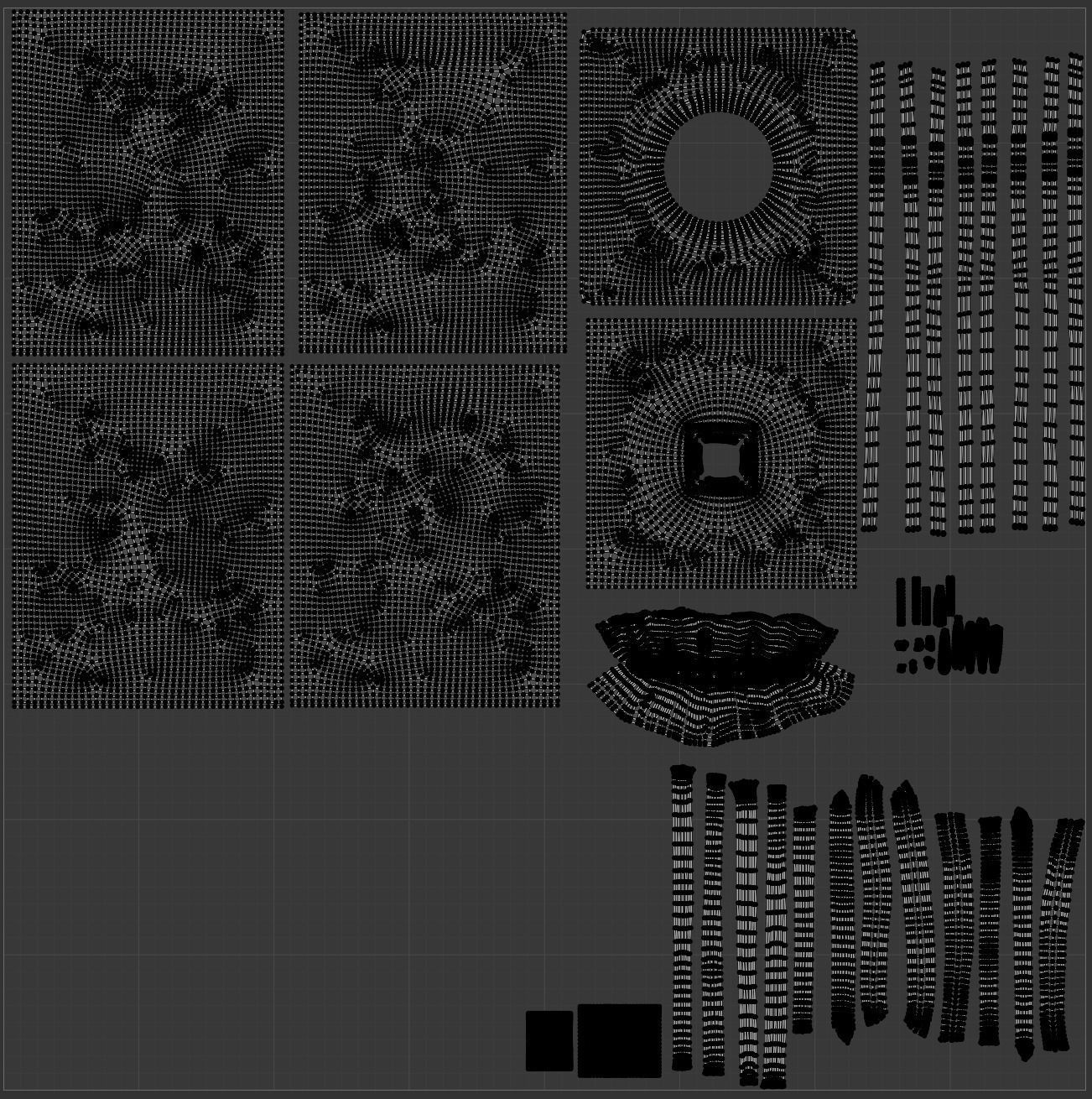 Industrial Bulk Bags Combo Low-poly 3D model_10