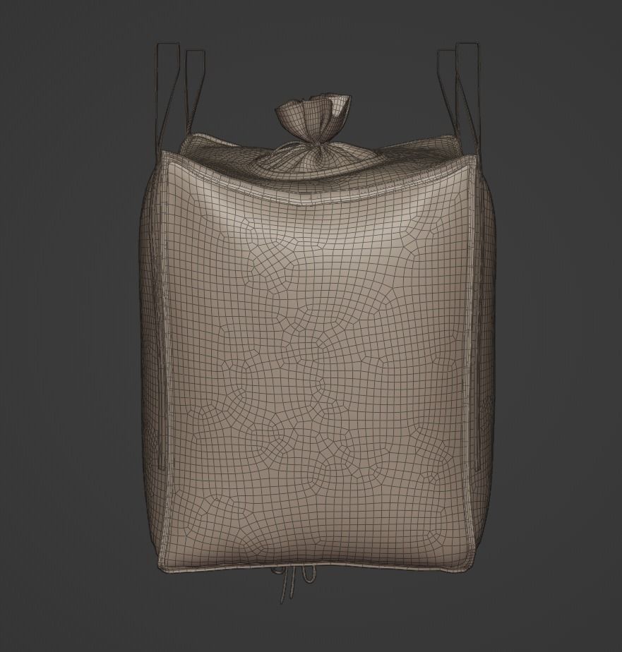 Industrial Bulk Bags Combo Low-poly 3D model_22