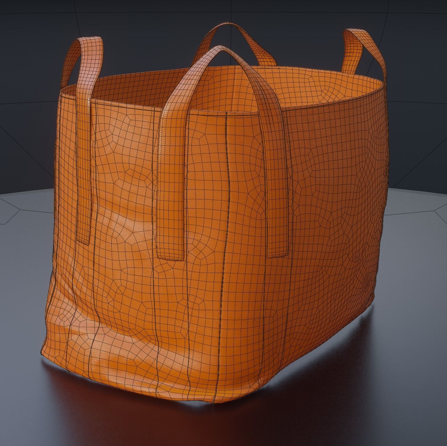 Industrial Bulk Bags Combo Low-poly 3D model_29