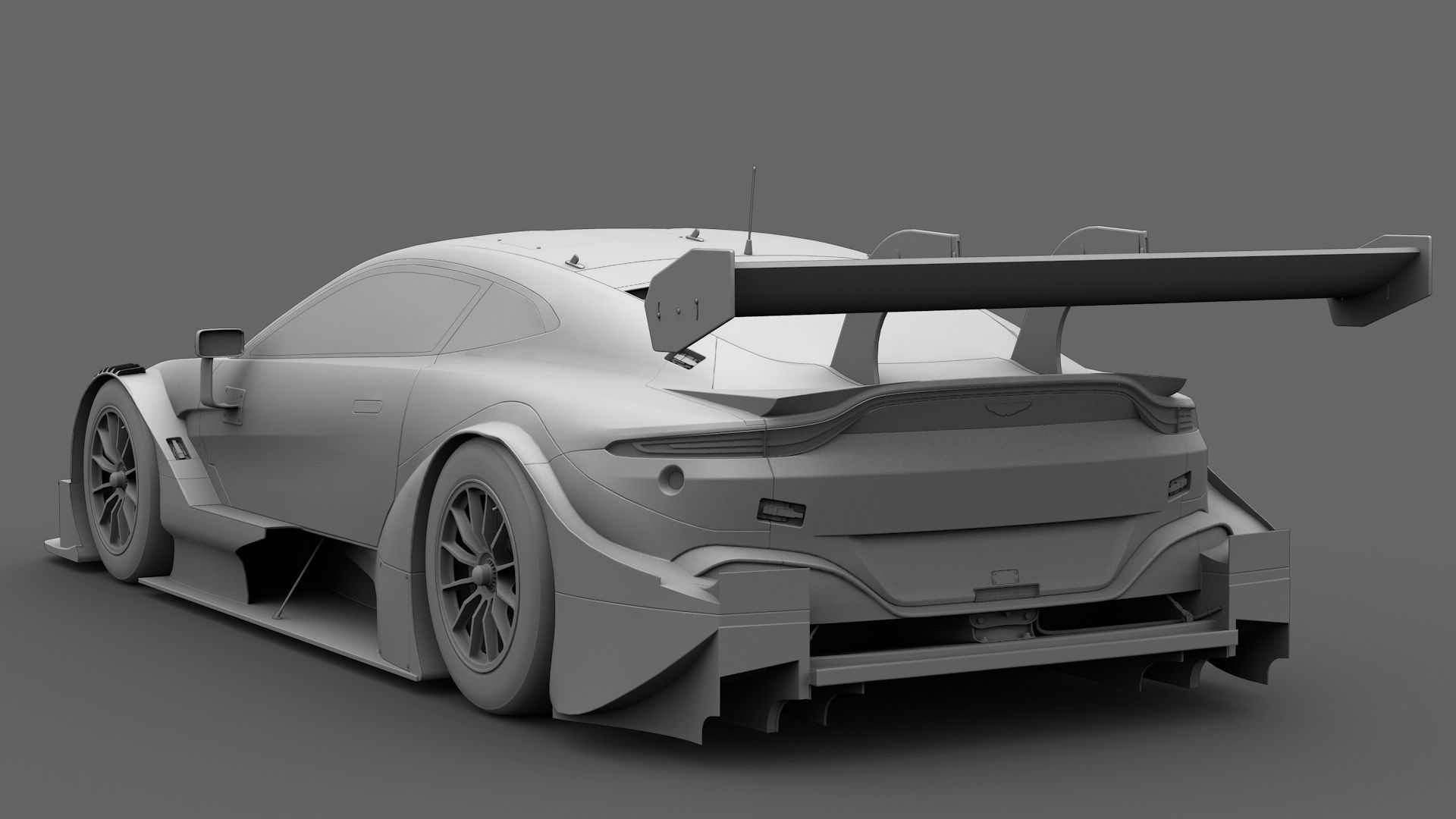  Aston Martin AMR Vantange DTM 2019 GT500 Low-poly 3D model_16