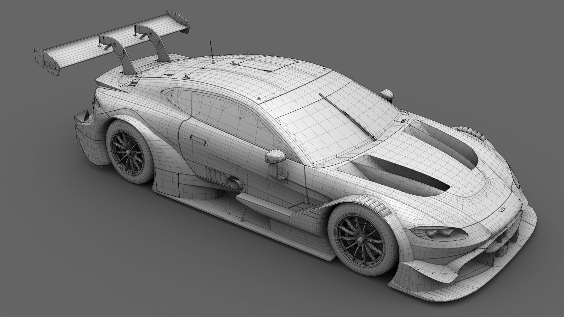  Aston Martin AMR Vantange DTM 2019 GT500 Low-poly 3D model_9