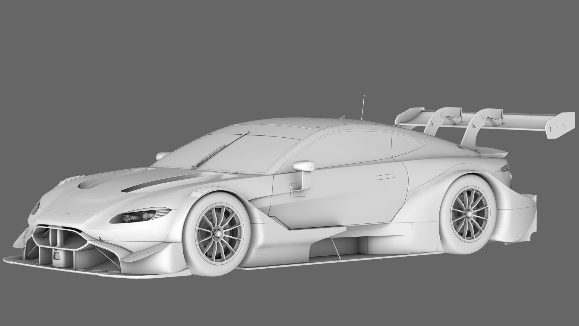  Aston Martin AMR Vantange DTM 2019 GT500 Low-poly 3D model_6