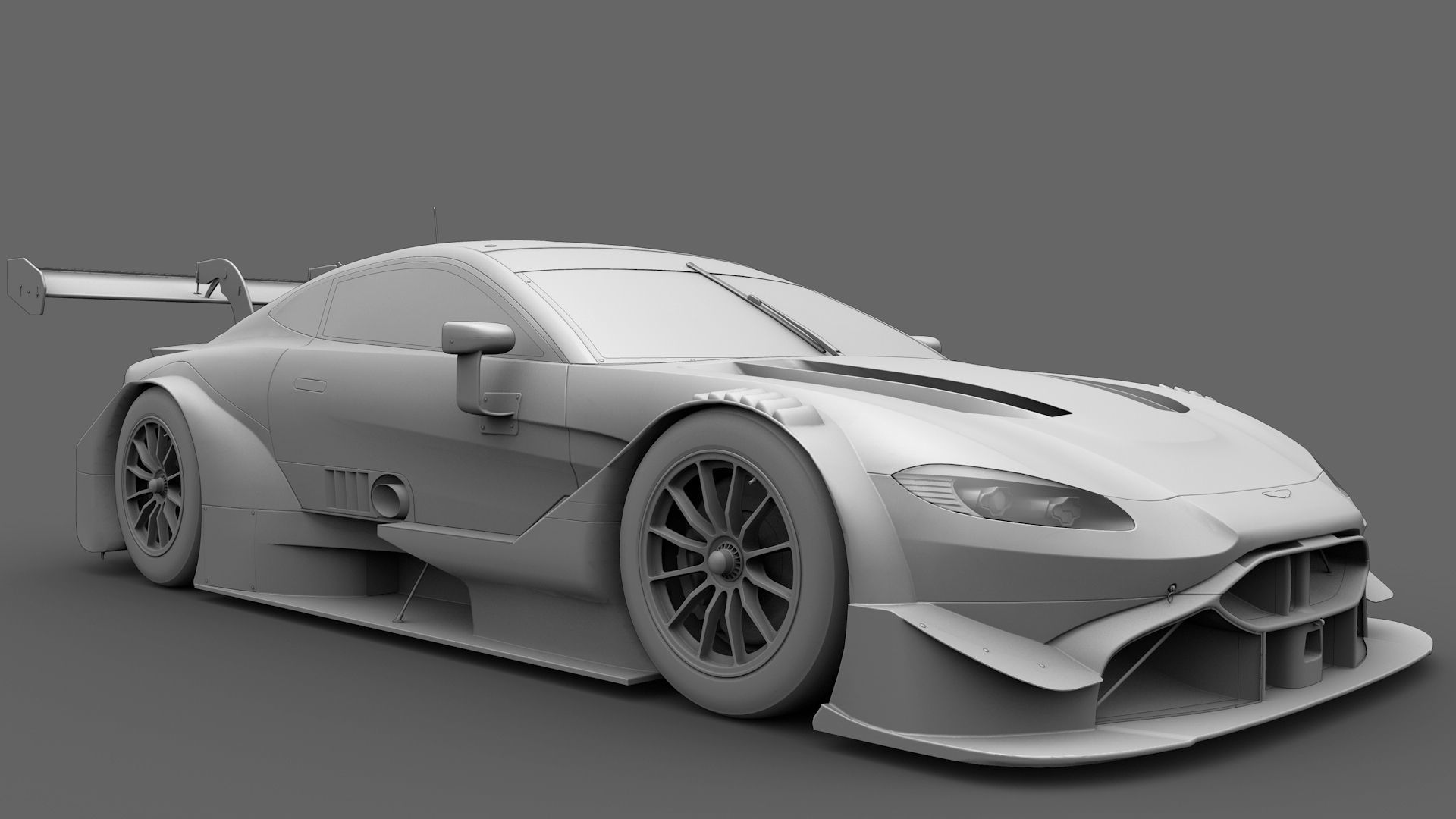  Aston Martin AMR Vantange DTM 2019 GT500 Low-poly 3D model_15
