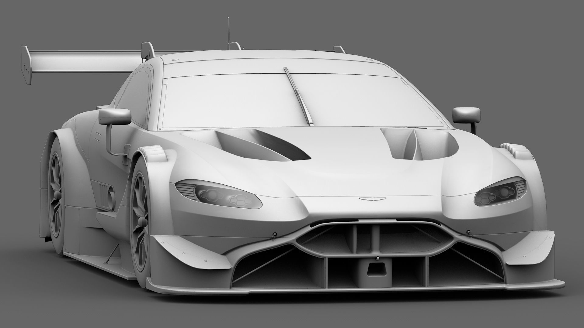  Aston Martin AMR Vantange DTM 2019 GT500 Low-poly 3D model_12
