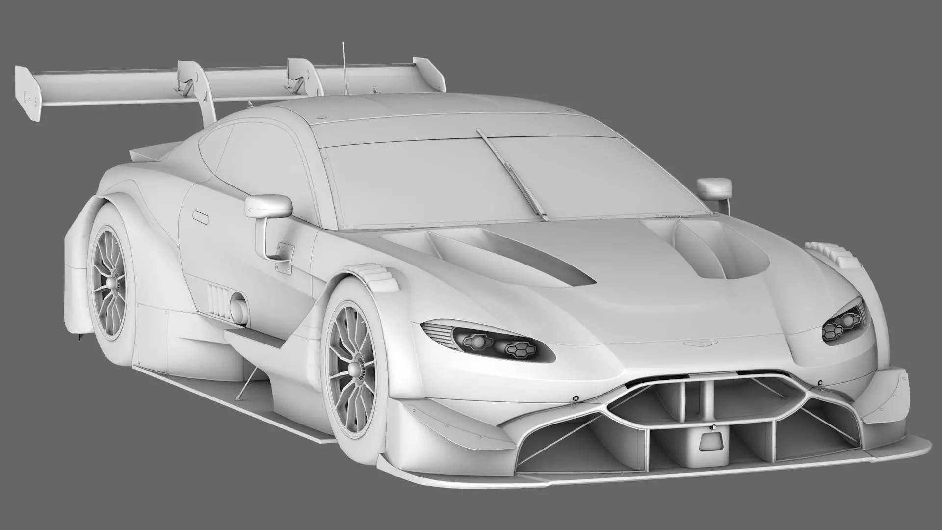  Aston Martin AMR Vantange DTM 2019 GT500 Low-poly 3D model_0