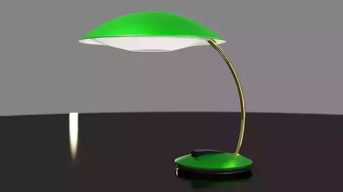 Desk table lamp 3D model PBR