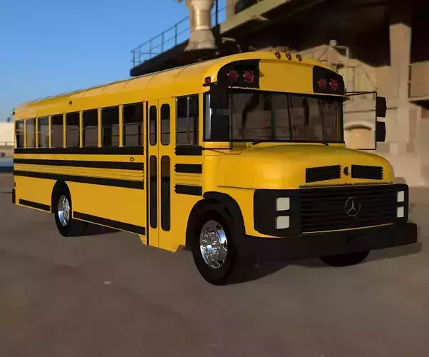 Rosmo MB School Bus 3D model