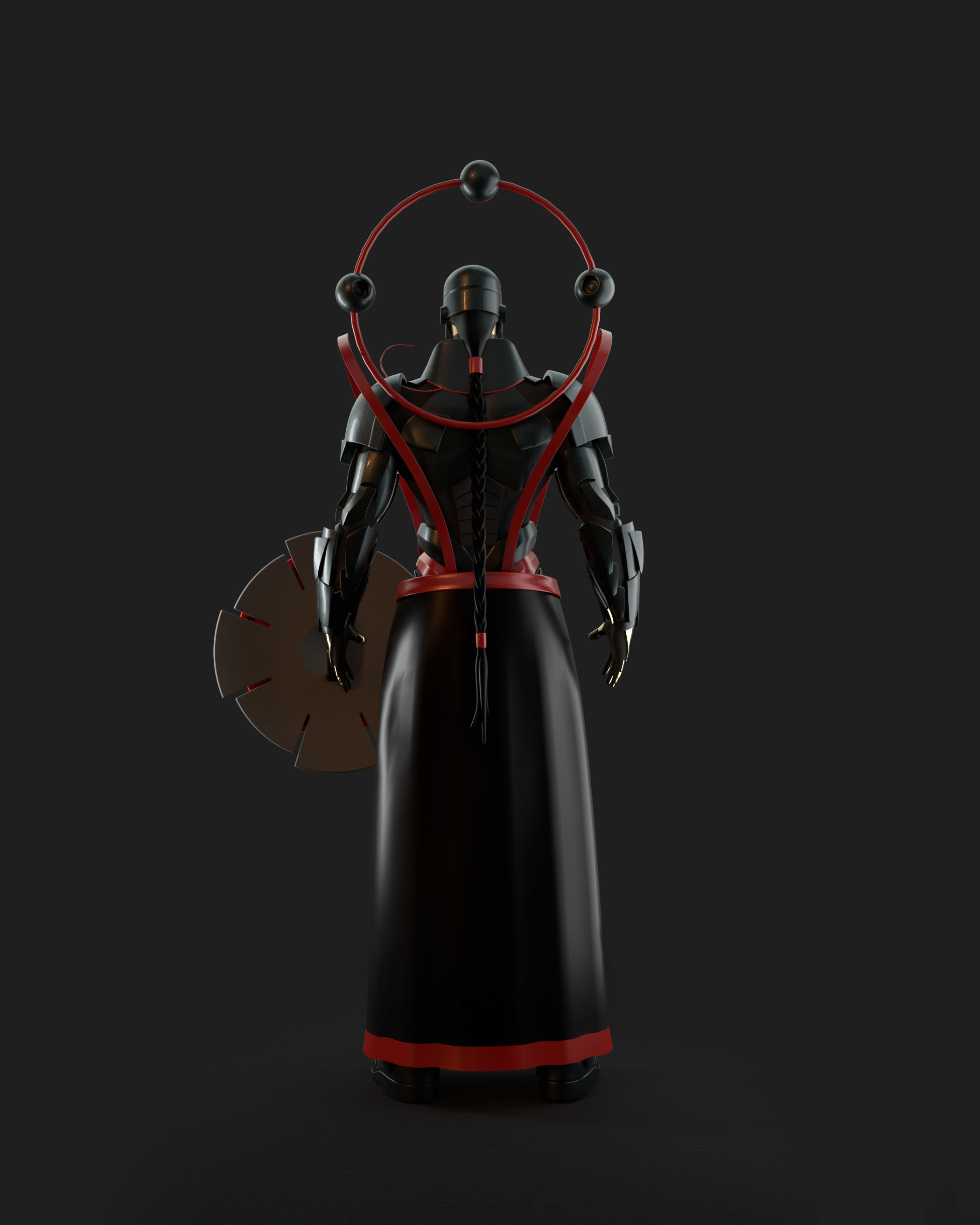 Chinese Character Model Low-poly 3D model_2