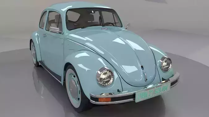 Volkswagen Last Edittion Ult Edicion 2003 High Poly and Low Poly 3D model