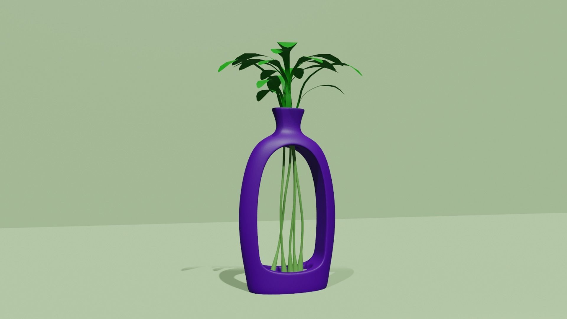 Empty Vases 02 - Modern Plant Vase - STL Printable 3D print model_6