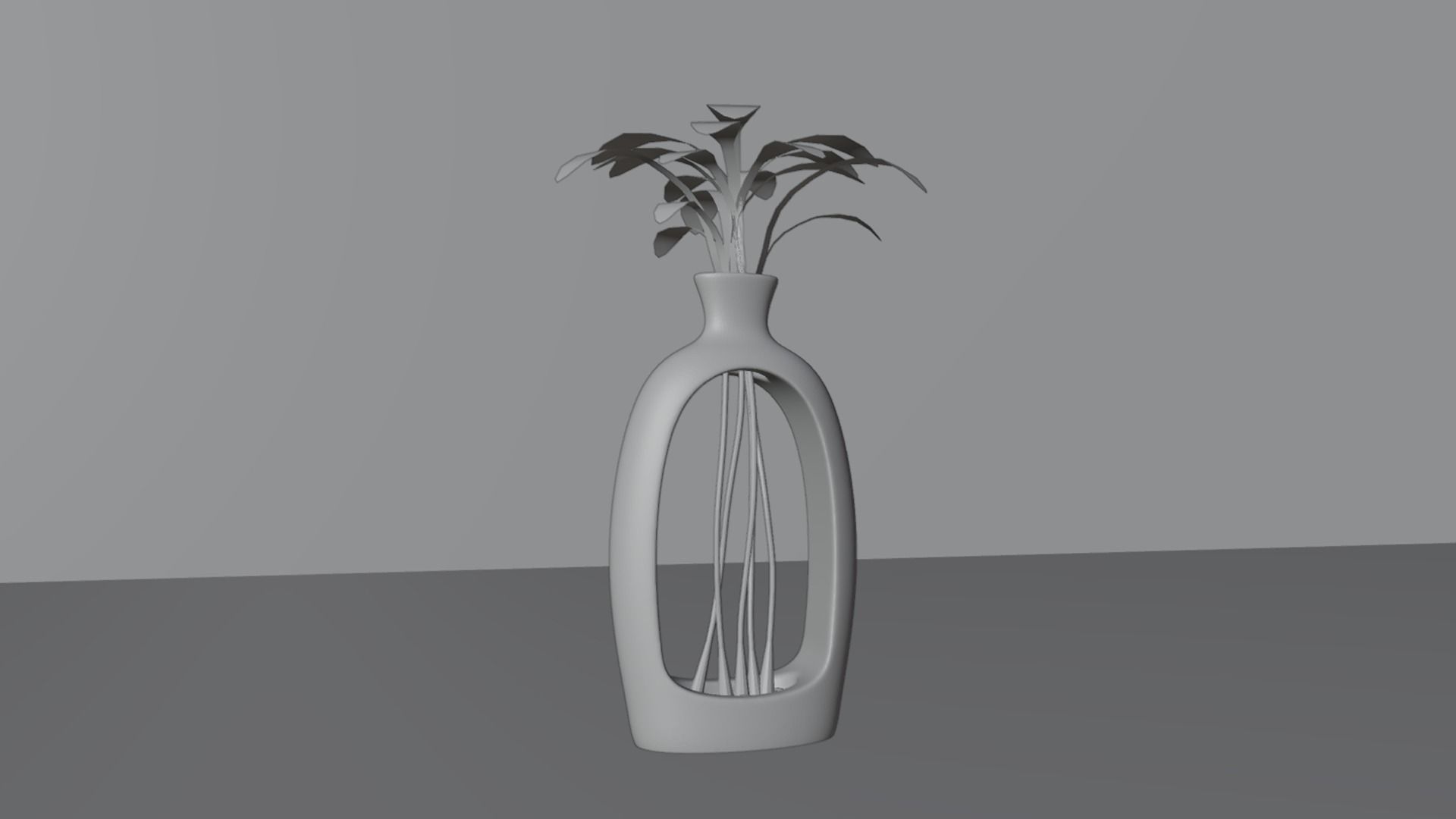 Empty Vases 02 - Modern Plant Vase - STL Printable 3D print model_9