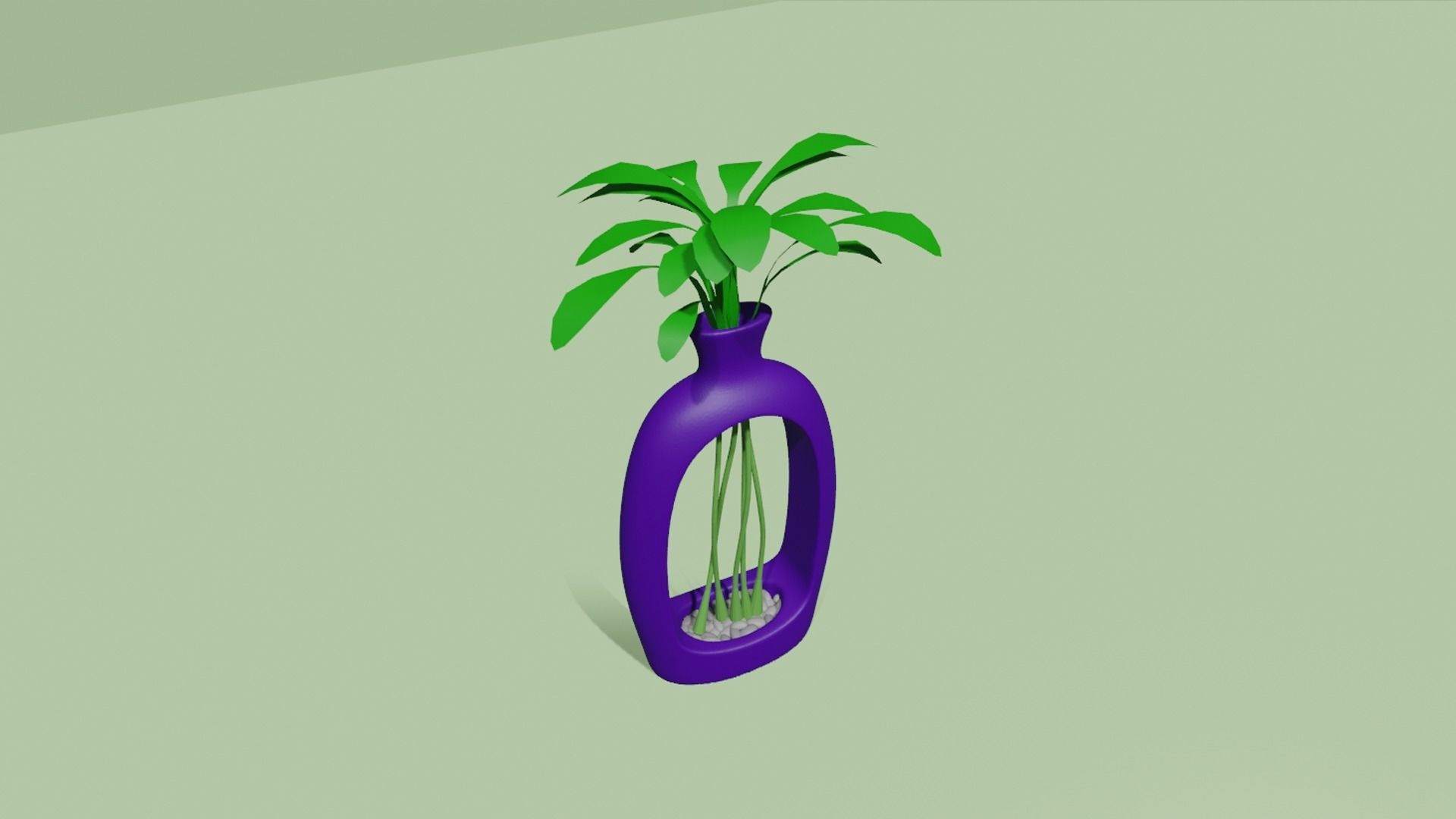 Empty Vases 02 - Modern Plant Vase - STL Printable 3D print model_5