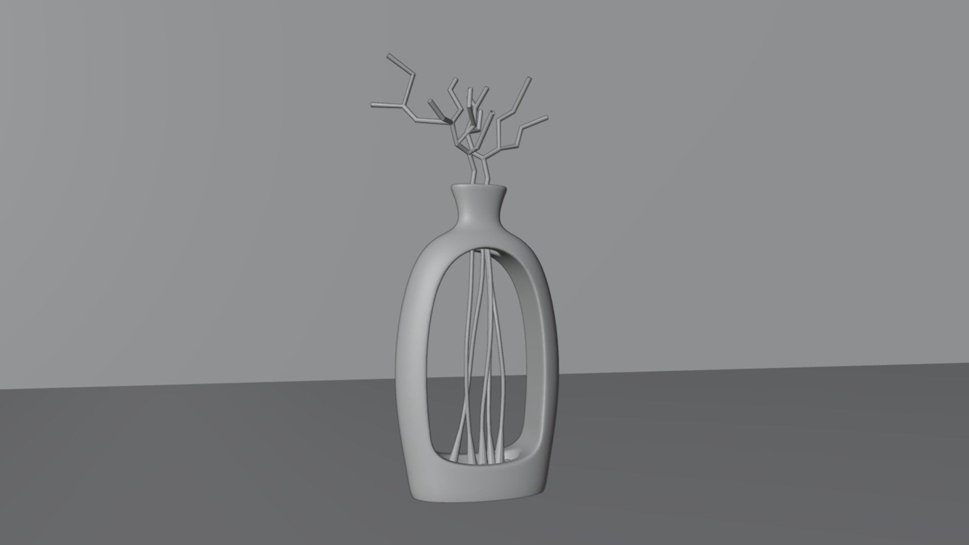 Empty Vases 02 - Modern Plant Vase - STL Printable 3D print model_10