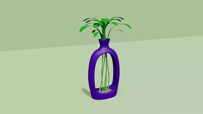 Empty Vases 02 - Modern Plant Vase - STL Printable 3D print model