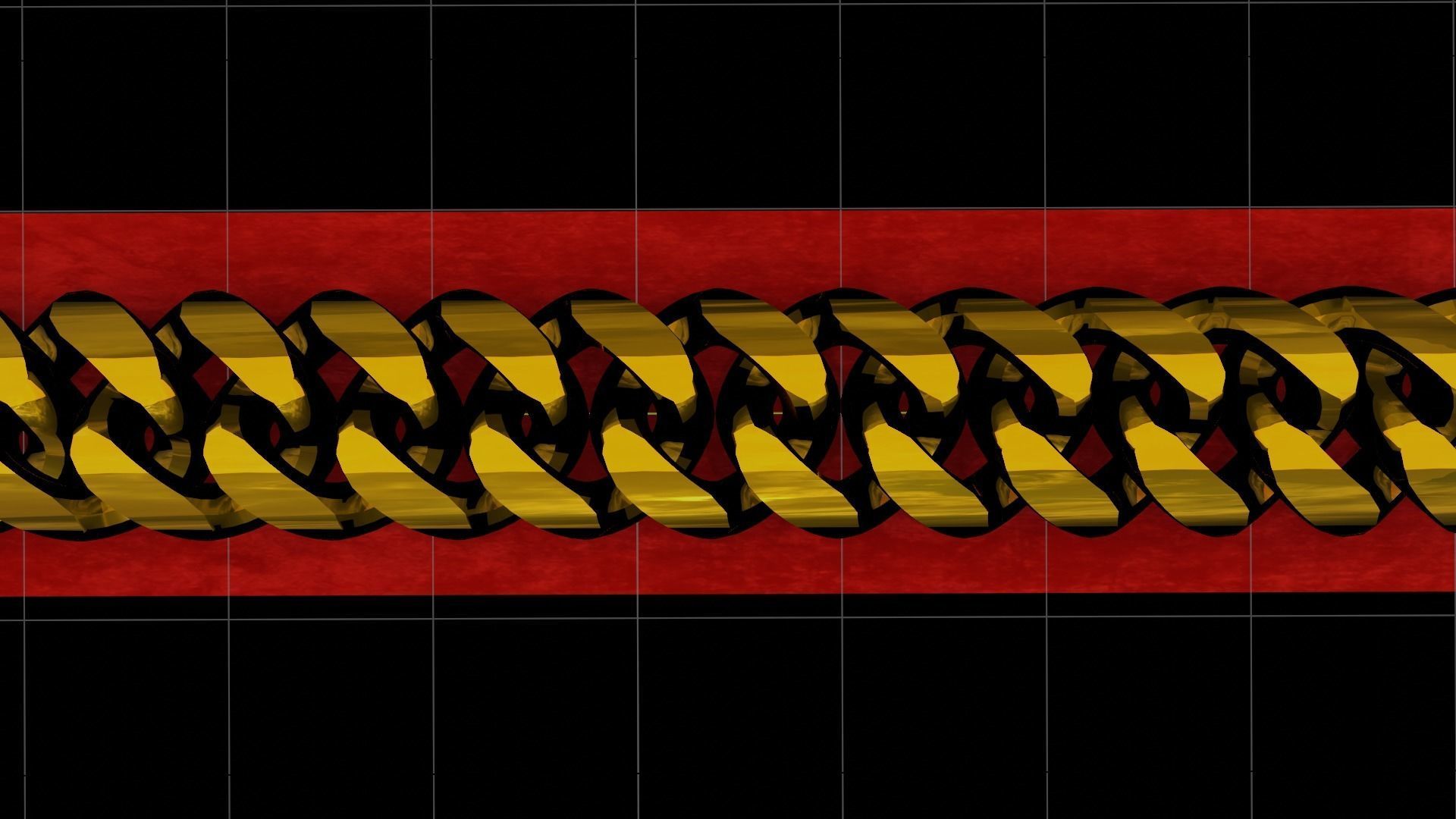 Rounded Cuban Link Chain 3D print model_2