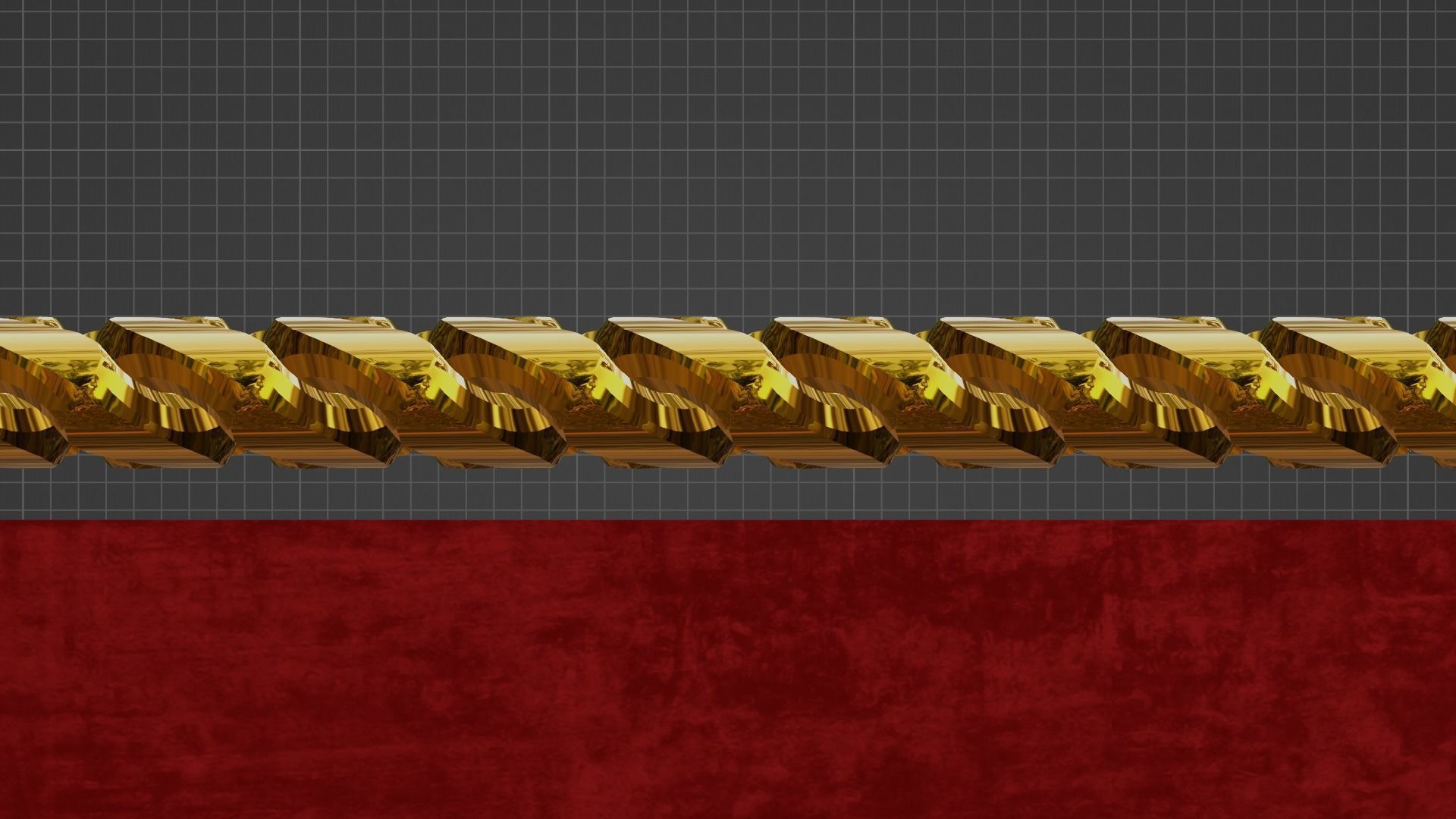 Rounded Cuban Link Chain 3D print model_3