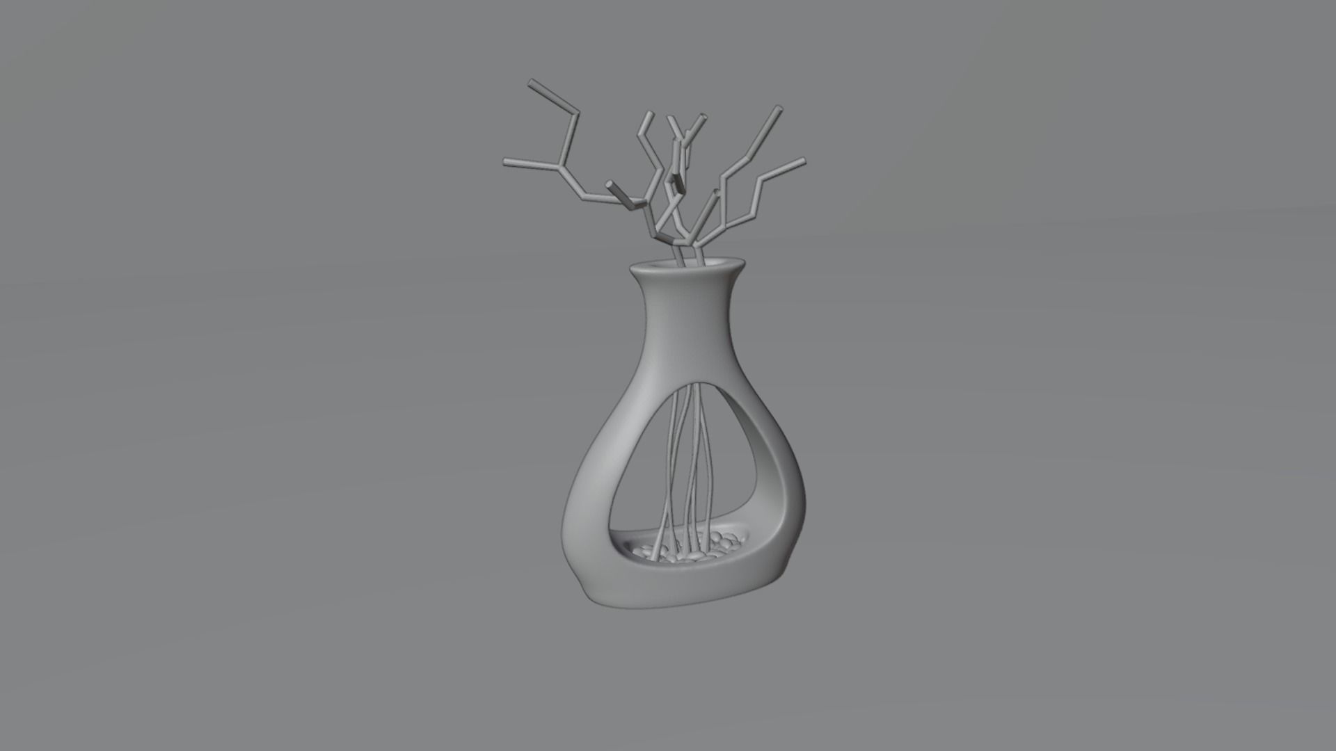 Empty Vases 01 - Modern Plant Vase - STL Printable 3D print model_10